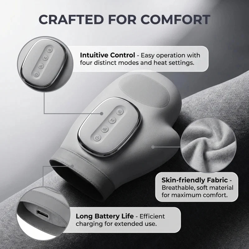 Hand Massager with Airbag Compression Finger Wrist Palm Massage Machine 
